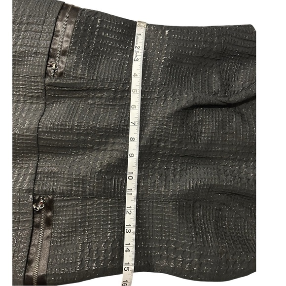 Laundry by Shelli Segal BlackTextured Sleeveless Shift /Mini Dress Size 8 - Picture 6 of 6